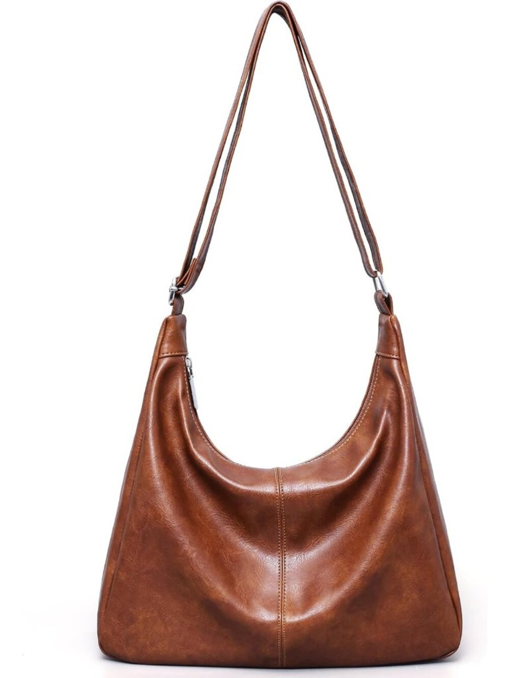 Stylish Vegan Leather Hobo Bag for Women | Slouchy Shoulder Tote Purse